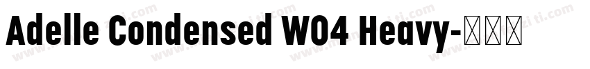 Adelle Condensed W04 Heavy字体转换